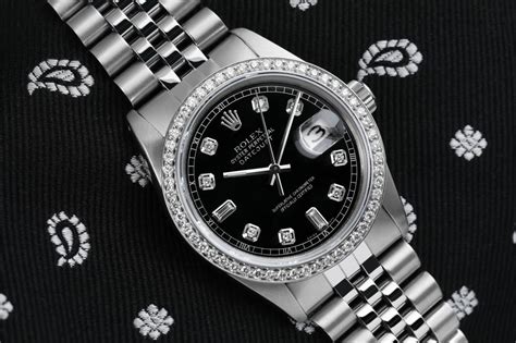 rolex datejust nero oyster lunetta liscia|rolex datejust images.